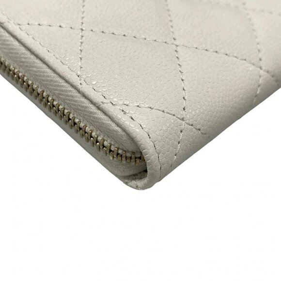 Auth CHANEL Matelasse AP4560/B12928/10601 White Shiny grained calfskin Strass - Picture 5 of 10